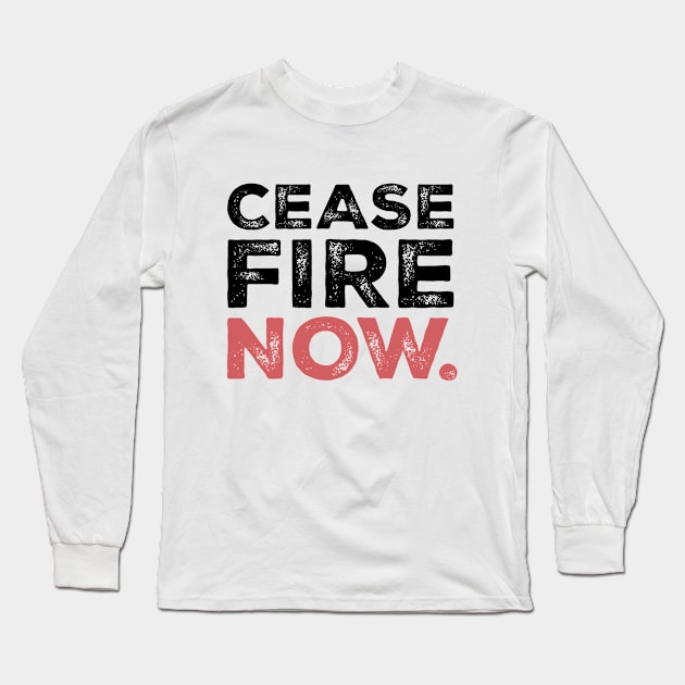 Ceasefire Now 2 Long Sleeve T-Shirt by TDH210